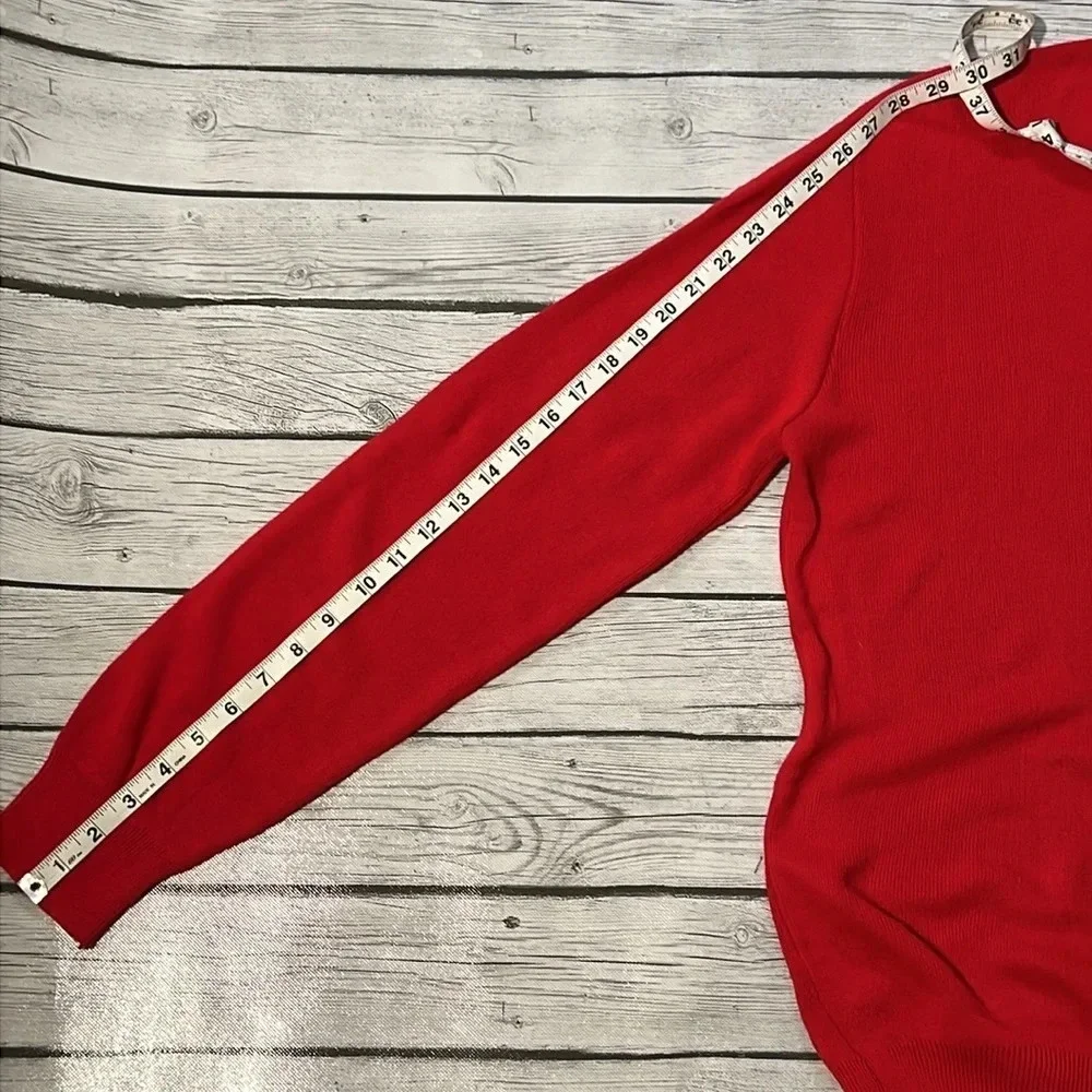🌻JANTZEN Men’s sz. L Red V-Neck Sweater
